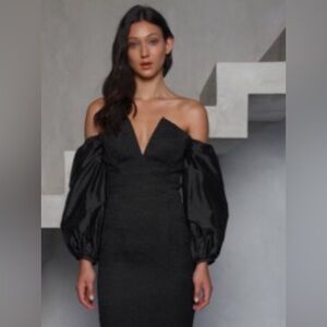 Elegant Black Off-Shoulder Dress